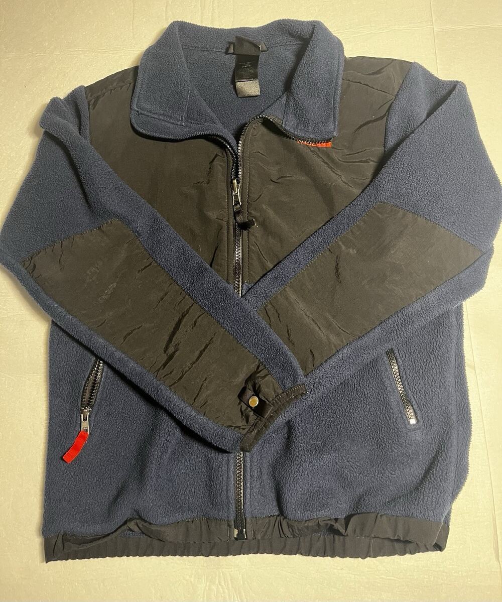 The North Face Denali Fleece Jacket Youth L Blue Black Full Zip Outdoor
